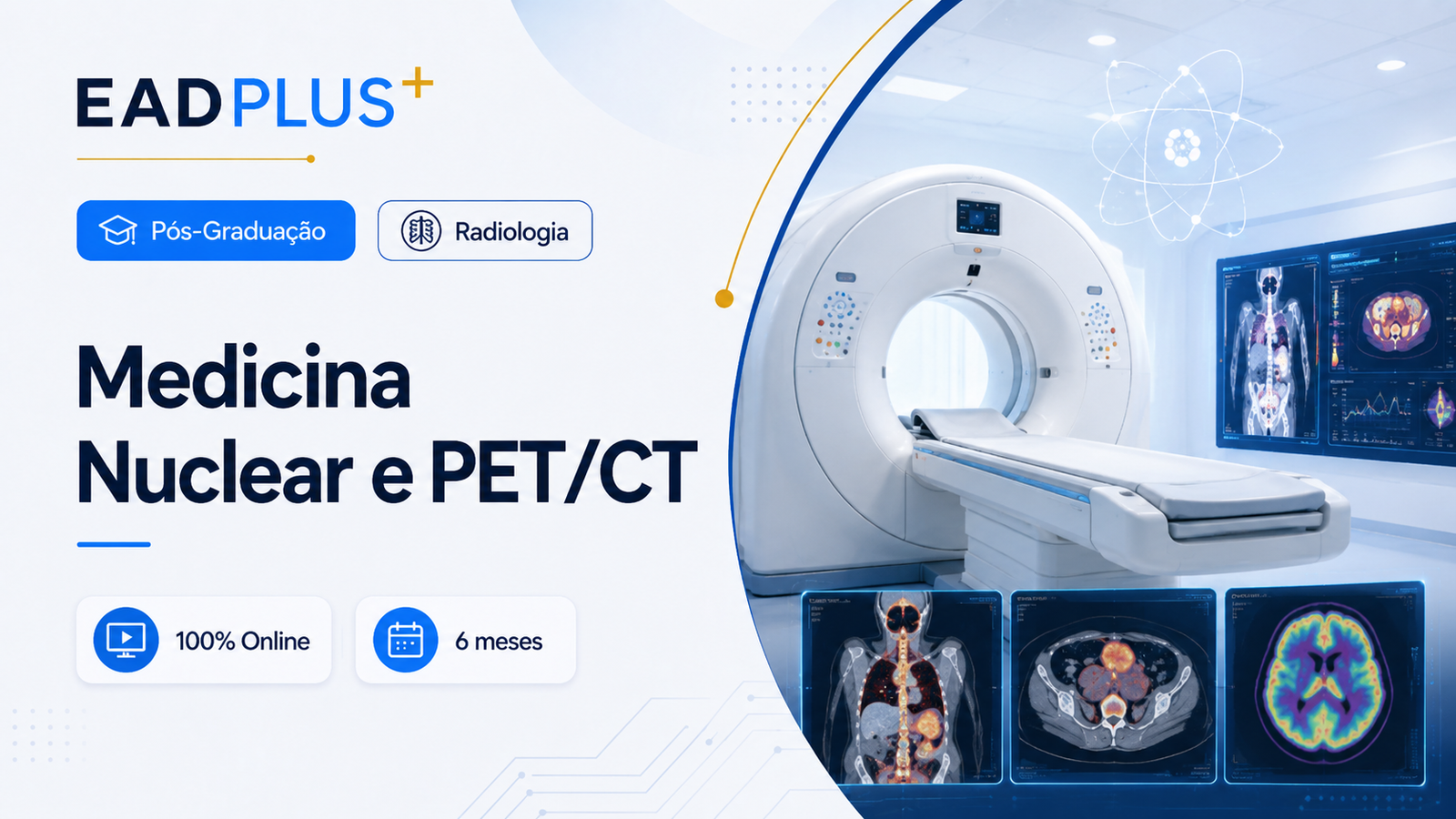 Capa da formação Pós-Graduação em Medicina Nuclear e PET/CT